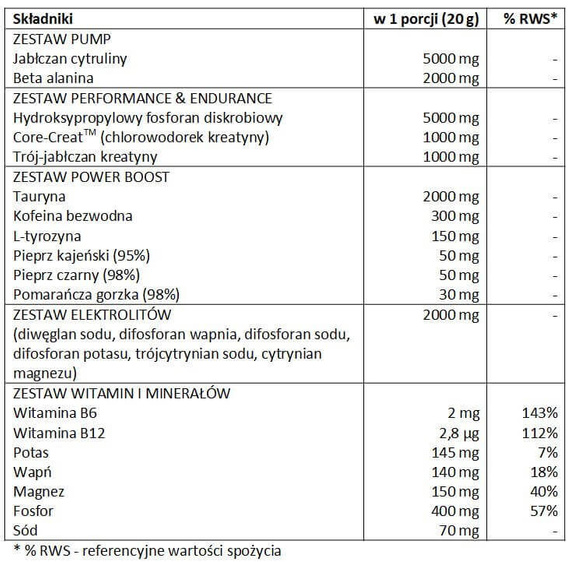 MEX - Nox Pro - 600 g pomarańcz