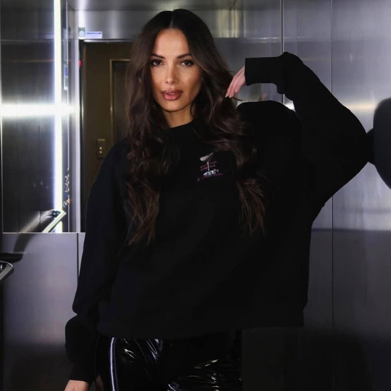 Chiara Wear - Bluza damska oversize ESPRESSO MARTINI - czarna