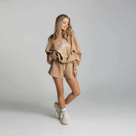 Chiara Wear - Szorty dresowe WAFFLE - karmel