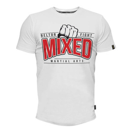 Beltor - Koszulka T-shirt Slim Mixed Martial Arts biały
