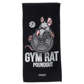Poundout - Ręcznik na siłownię frotte GYM RAT 35 x 70 cm