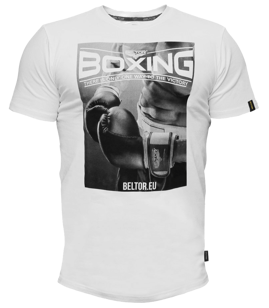 Beltor - T-shirt Slim BOXING 01 biały