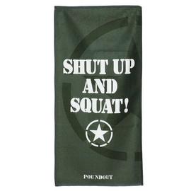 Poundout - SHUT UP AND SQUAT 2.0 Gym Towel 35 x 70 cm