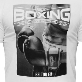 Beltor - Koszulka T-shirt Slim BOXING 01 biały