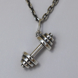 Fit Kolekcja - Oxidised Sterling Silver Pendant DUMBBELL 001