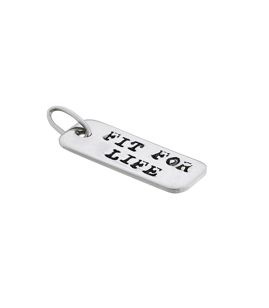 Fit Kolekcja - Oxidised Sterling Silver FIT FOR LIFE Charm