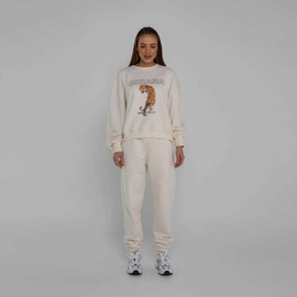 Chiara Wear - Women's Oversize Sweatshirt RETRO TIGER - ecru