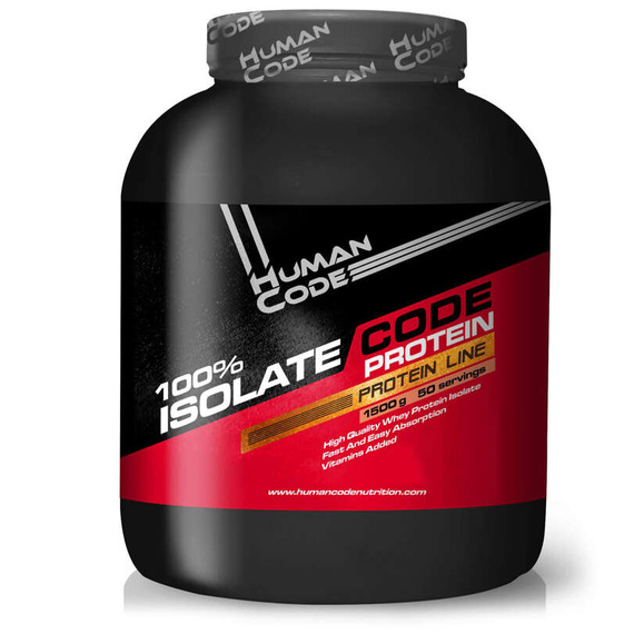 Human Code - 100% Isolate Code Protein - 1500 g banana caramel