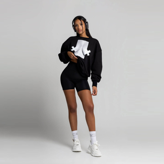 Chiara Wear - Women's Oversize Sweatshirt - black XX BOOBIES