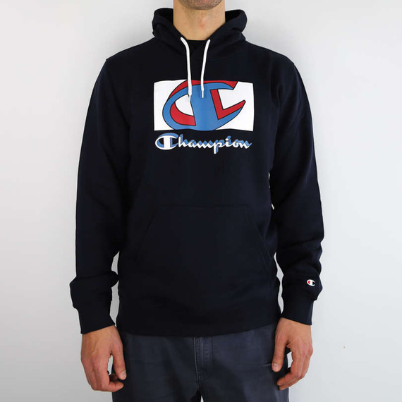 Champion - Bluza z kapturem Legacy granatowa 001