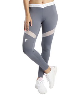 Trec - Leginsy damskie TW LEGGINGS TRECGIRL 028 DUAL MESH STORM