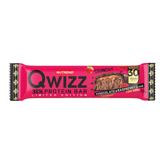 Nutrend - Qwizz Protein Bar 60 g - czekolada i malina