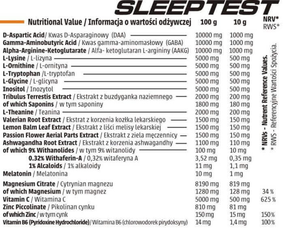 Human Code - Sleep Test 210 g - grapefruit-orange