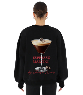 Chiara Wear - Oversize Women's Sweatshirt ESPRESSO MARTINI - black