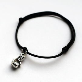Fit Kolekcja - Mini BOXING GLOVE String Bracelet - Black