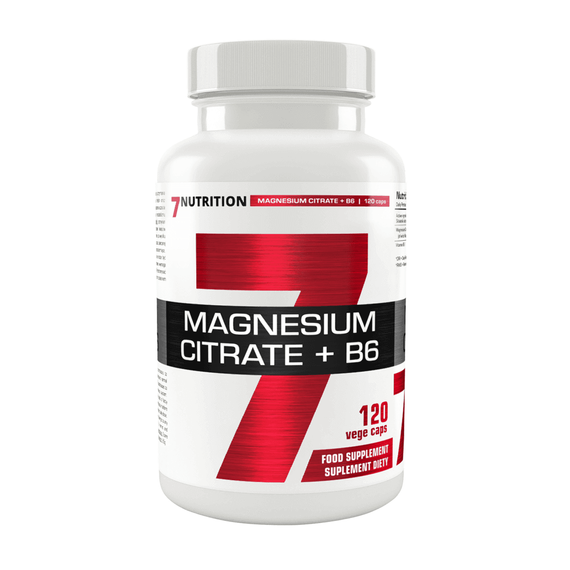 7Nutrition - Magnesium Citrate + B6 - 120 vege caps.