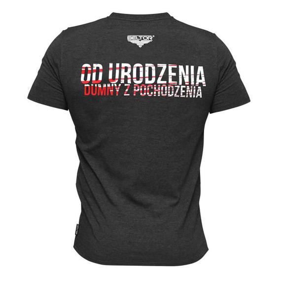 Beltor - T-shirt Slim OD URODZENIA DUMNY Z POCHODZENIA graphite