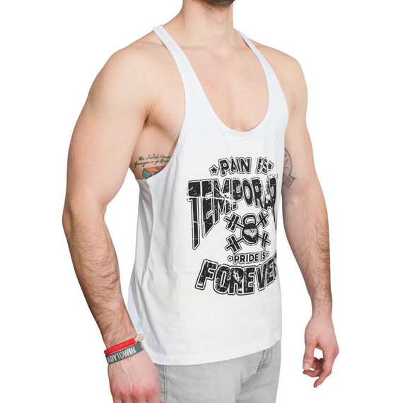 Beltor - Koszulka Stringer Pain is temporary biały