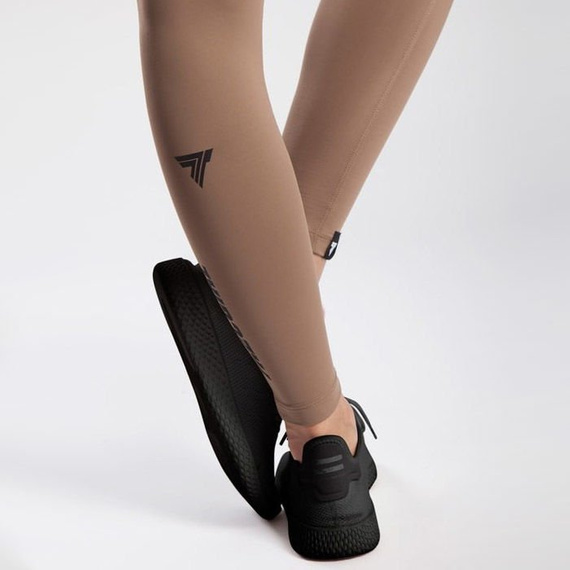 Trec - Leginsy damskie TW LEGGINGS TRECGIRL 030 DUAL MESH CARAMEL