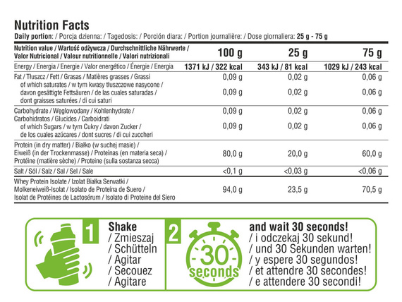 7Nutrition - Clear Whey Isolate 900 g - owoce tropikalne