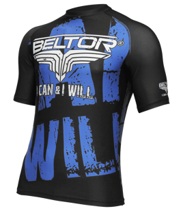 Beltor - Rashguard męski Short Sleeve I Can & I Will
