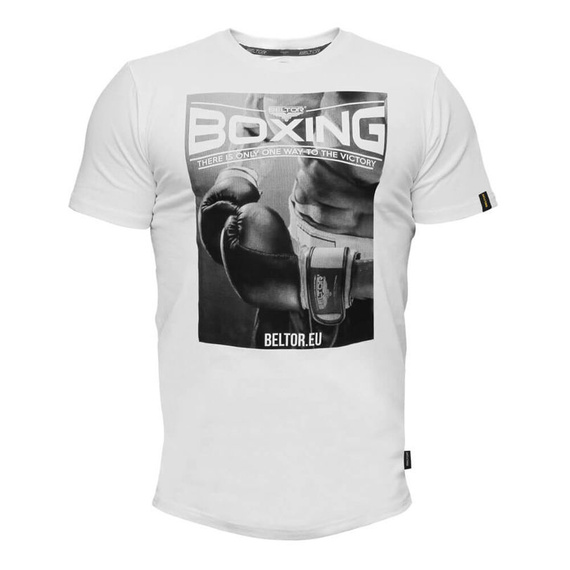 Beltor - Koszulka T-shirt Slim BOXING 01 biały