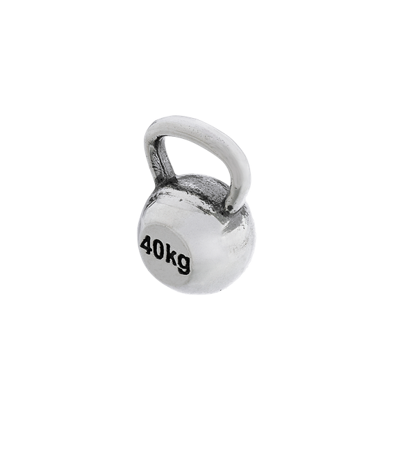 Fit Kolekcja - Zawieszka na łańcuszek srebrny KETTLEBELL 001